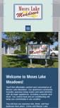Mobile Screenshot of moseslakemeadows.com
